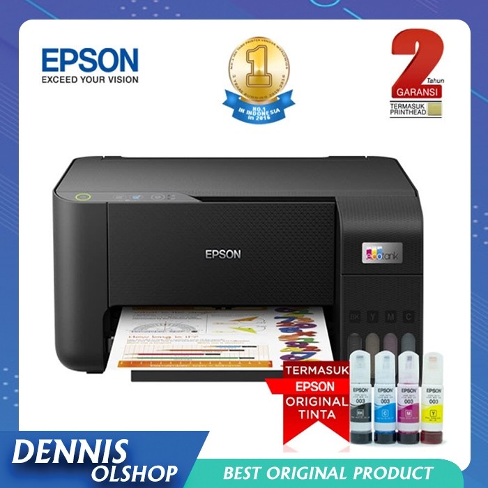 

Epson L3210 EcoTank All in One Ink Tank Printer ( print, scan, copy)100% baru dan resmi