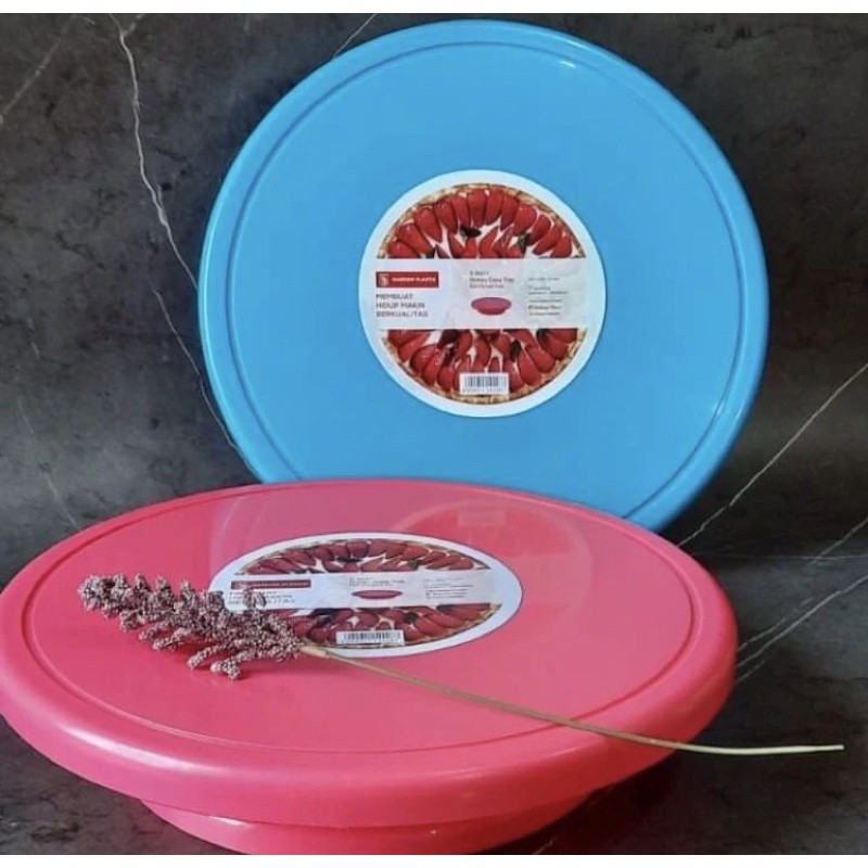 meja putar dekorasi kue maspion plastik cake tray maspion tatakan alat penghias kue ulang tahun