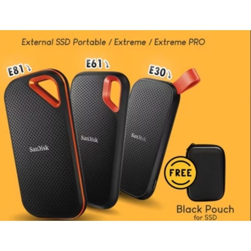 Sandisk SSD portable / extreme / extreme pro