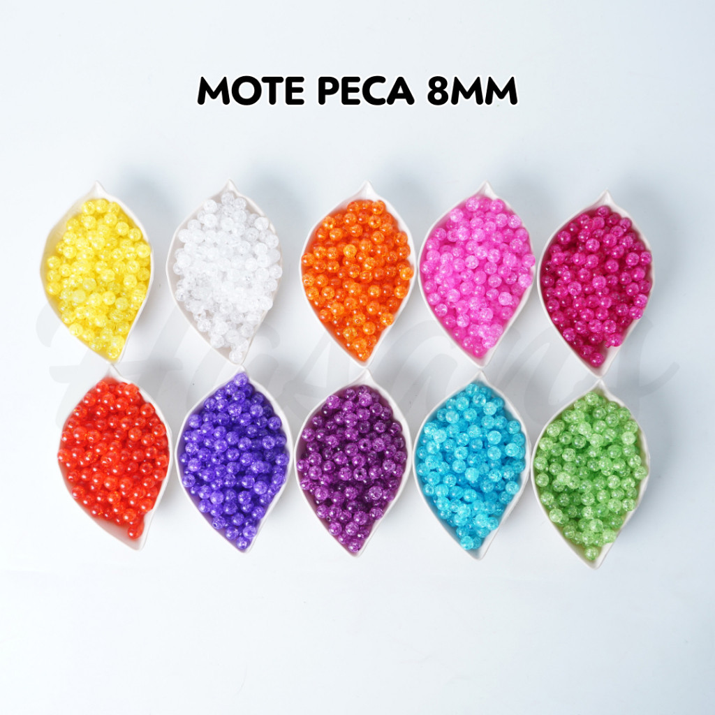 Mote Peca / Manik Peca / Manik Bulat / Manik Peca Bulat / Mote Peca 8mm 10mm 12mm