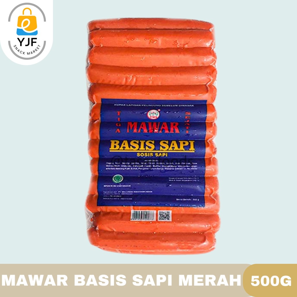 

Mawar Basis Sapi Merah 500g / Sosis Mawar / Sosis Sapi