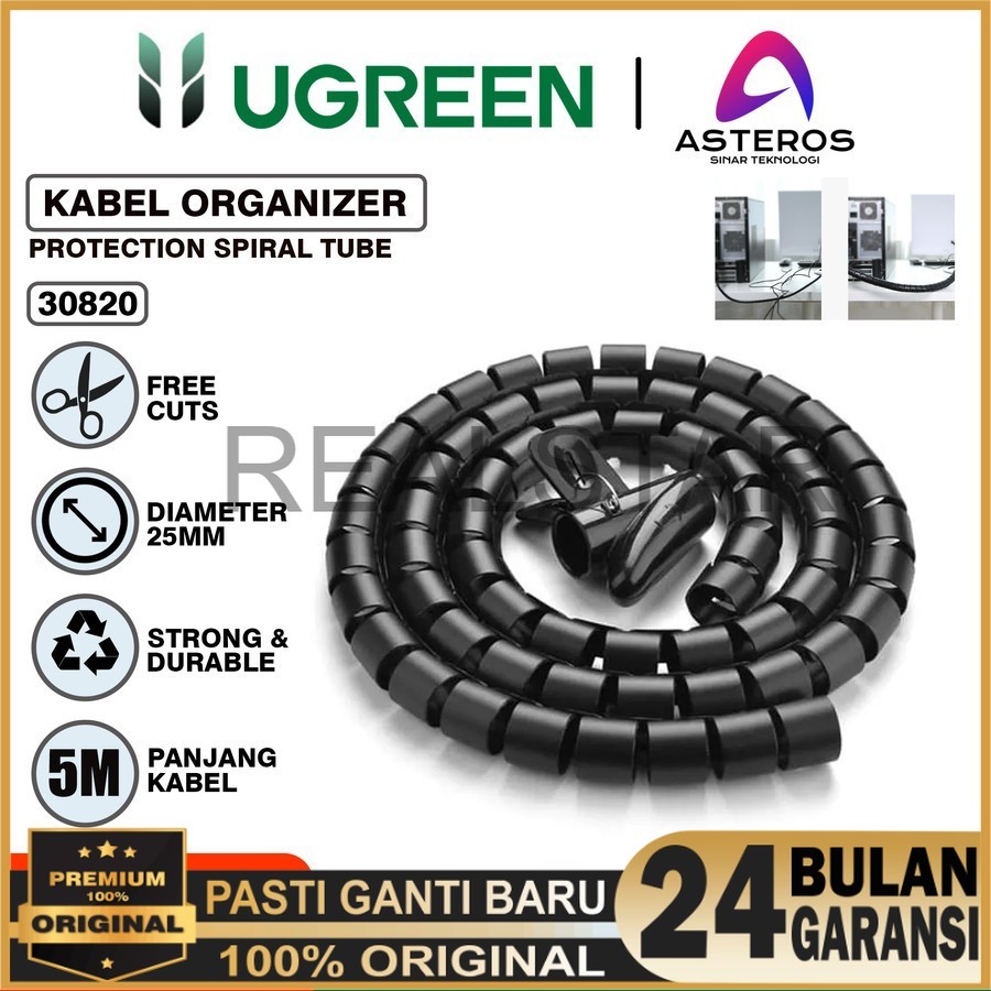 Ugreen Organizer Pelindung Perapih Pengikat Kabel Komputer Organizer - Ugreen 30818 30820 Kabel Mana