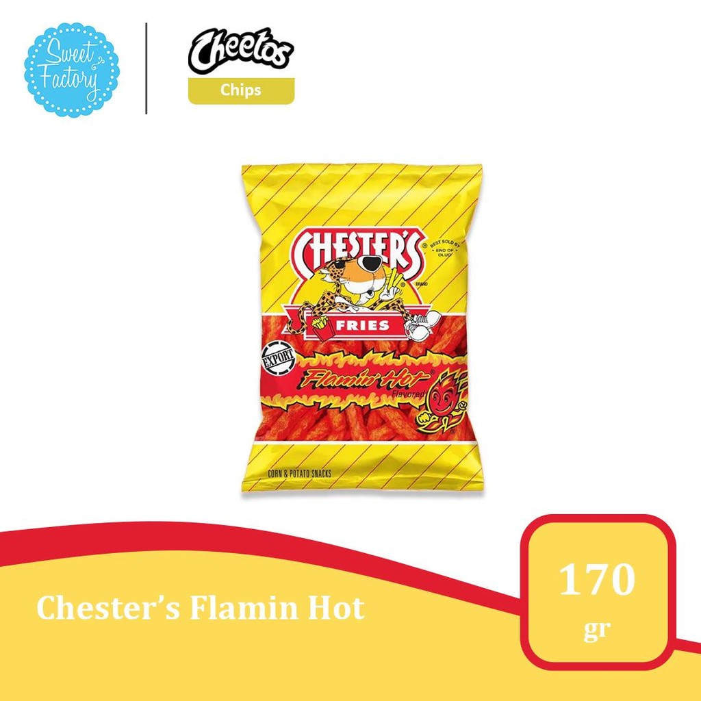 

Chester's Fries Flamin Hot 6oz / 170gr | Snack Pedas Impor dari USA – Cheetos Series