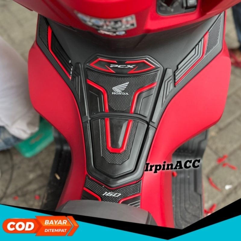 Tank pad PCX 160 Karet / Tankpad karet premium Timbul New PCX 160 carbon  stiker tankpad pcx 160