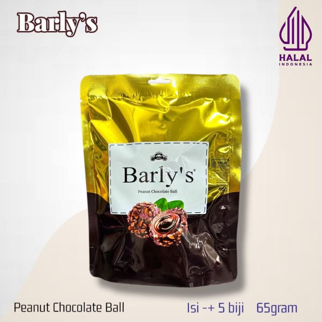 

Coklat Barly's Peanut Chocolate Ball 65gram isi -+ 5 pcs