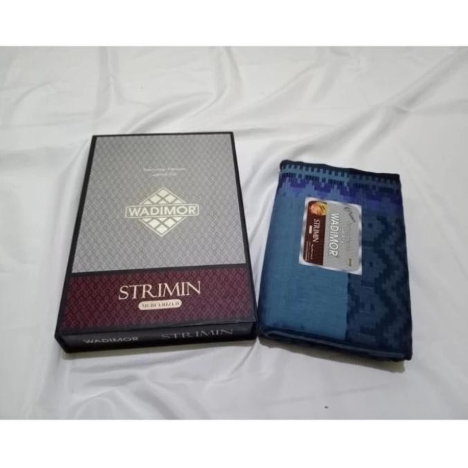 sarung wadimor striming songket - Biru