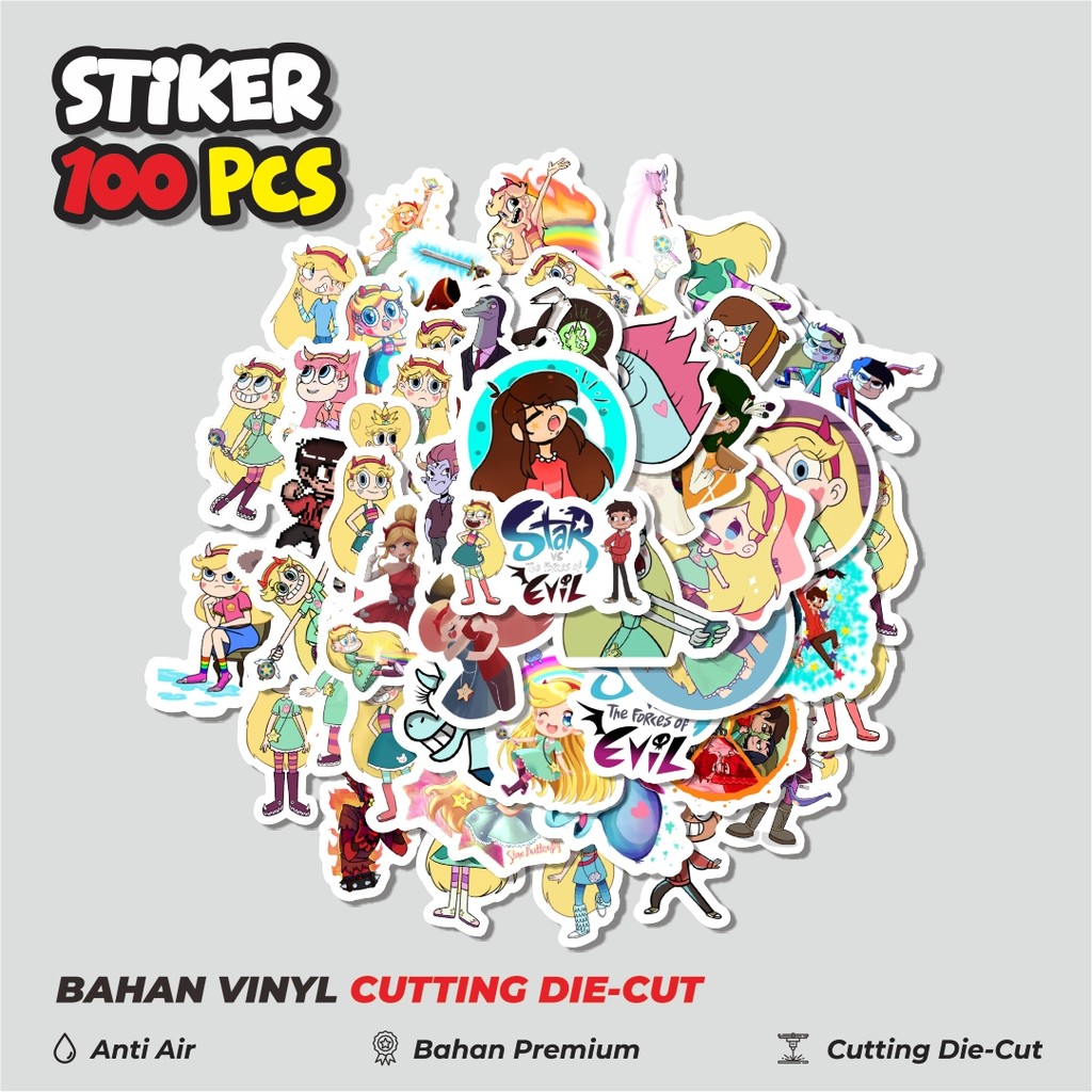 

Terbaru! 50 pcs Sticker Kartun Star vs The Forces Of Evil Dekorasi Lucu Kreatif untuk Notebook, Skateboard, HP