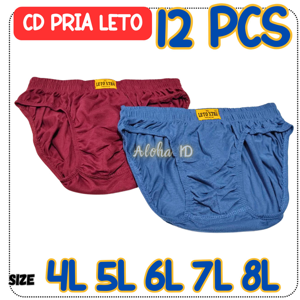 1 LUSIN (12 PCS) JUMBO CELANA DALAM PRIA JUMBO KATUN