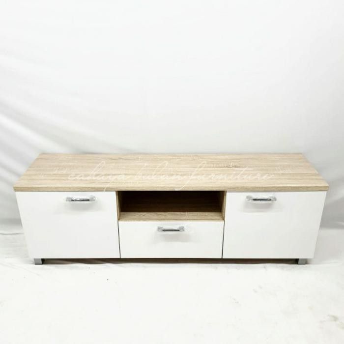 MEJA RAK TV MODERN MINIMALIS WHITE UK 150 CM RAMYA ORINE SERIES
