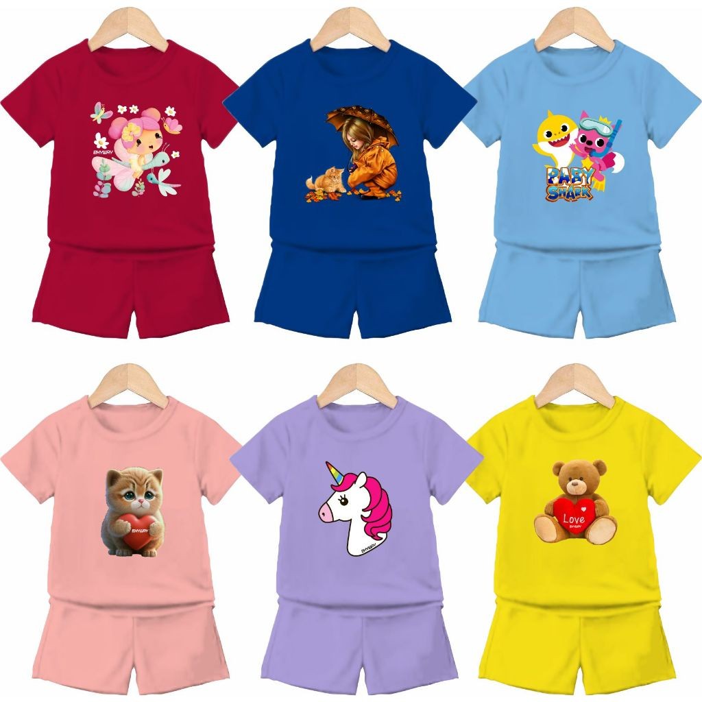 Baju Anak Lucu PAKET USAHA 8 SETEL 100RB SETELAN ANAK PEREMPUANMurah