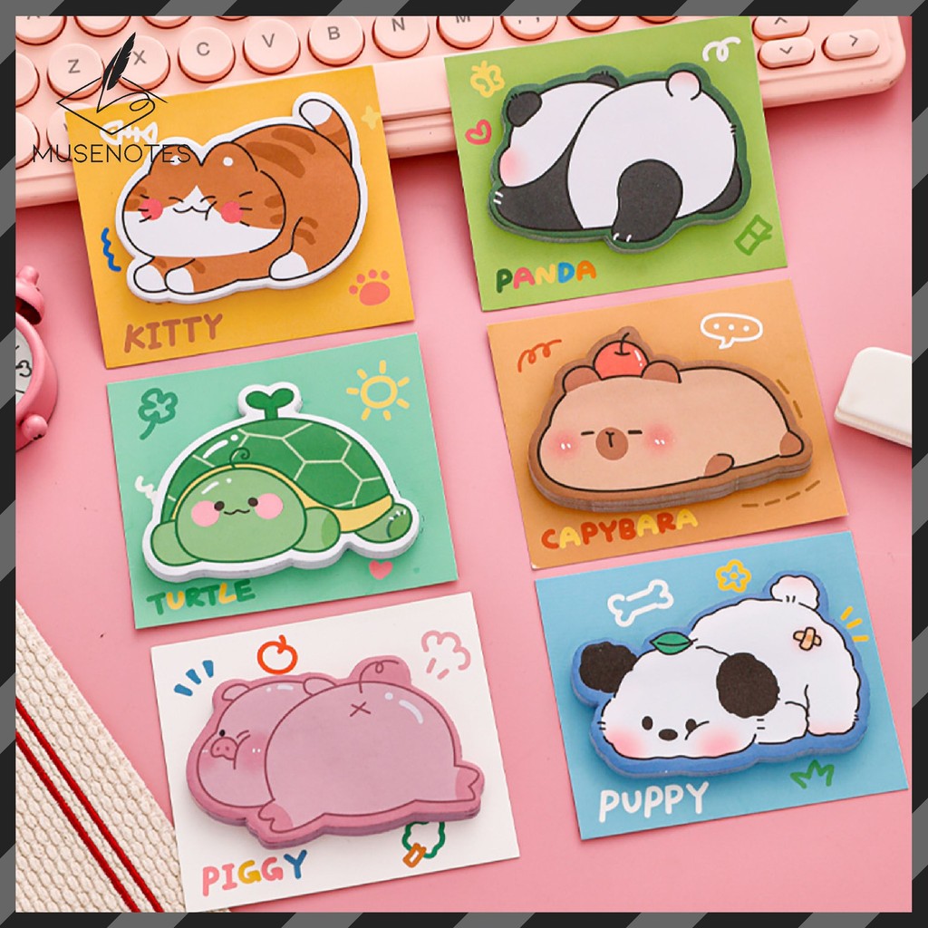 

MUSES Sticky Notes Motif Binatang Tempelan Kertas Catatan Memo Note Karakter Animal Lucu S-SN004