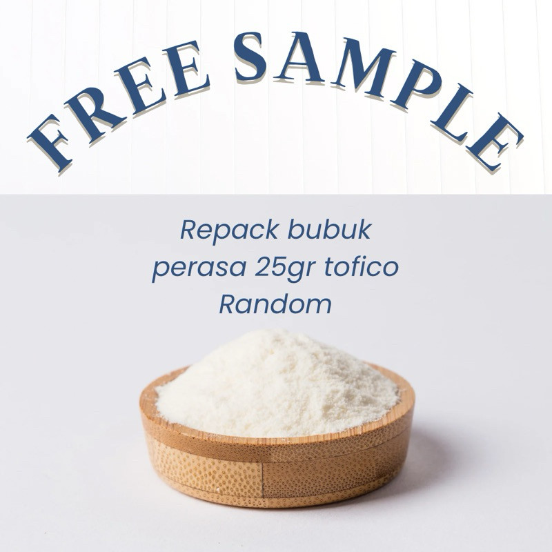

GRATIS SAMPLE TOFICO POWDER (DIKIRIM RANDOM) ISI 25 GRAM