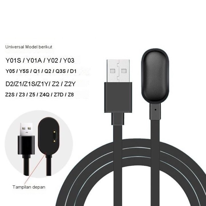 Kabel Charger Imoo Y1 Z1 Z2 Z5 Z6 Kabel Data Charger Smartwatch Imoo Z1 Z2 Z5 Z6