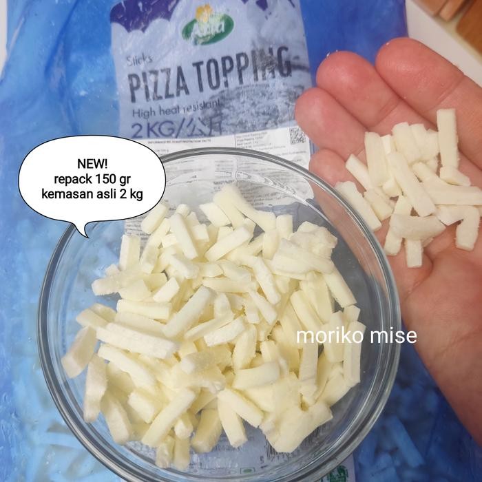 

keju mozarella perfetto / perfetto mozzarella / oldenberger mozzarella - arla shredded
