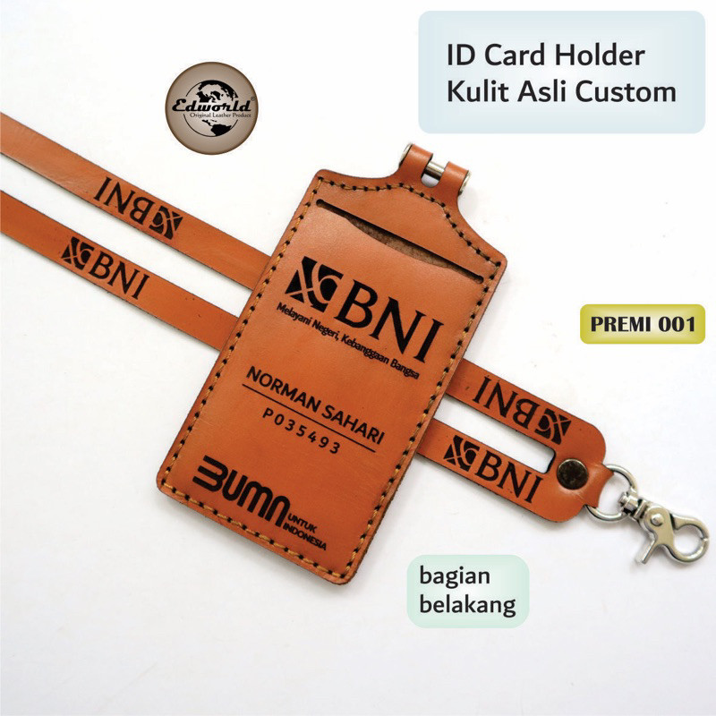 

ID Card Holder Kulit Asli Custom Premium ( Terlaris )