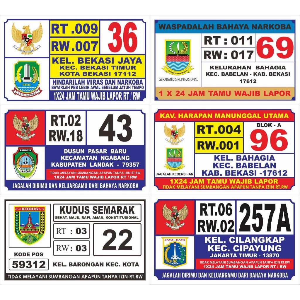 

Papan Nama Ketua RT RW Bahan Acrylic Tahan lama Free Design / Papan Tanda Akrilik Penanda Ketua Rt Rw Custom