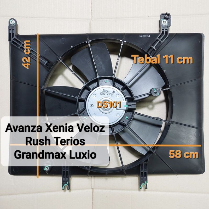 Shroud Fan extra fan kipas radiator All New avanza 1500cc  ( 2016-2021.1300cc) Grand Max xenia veloz