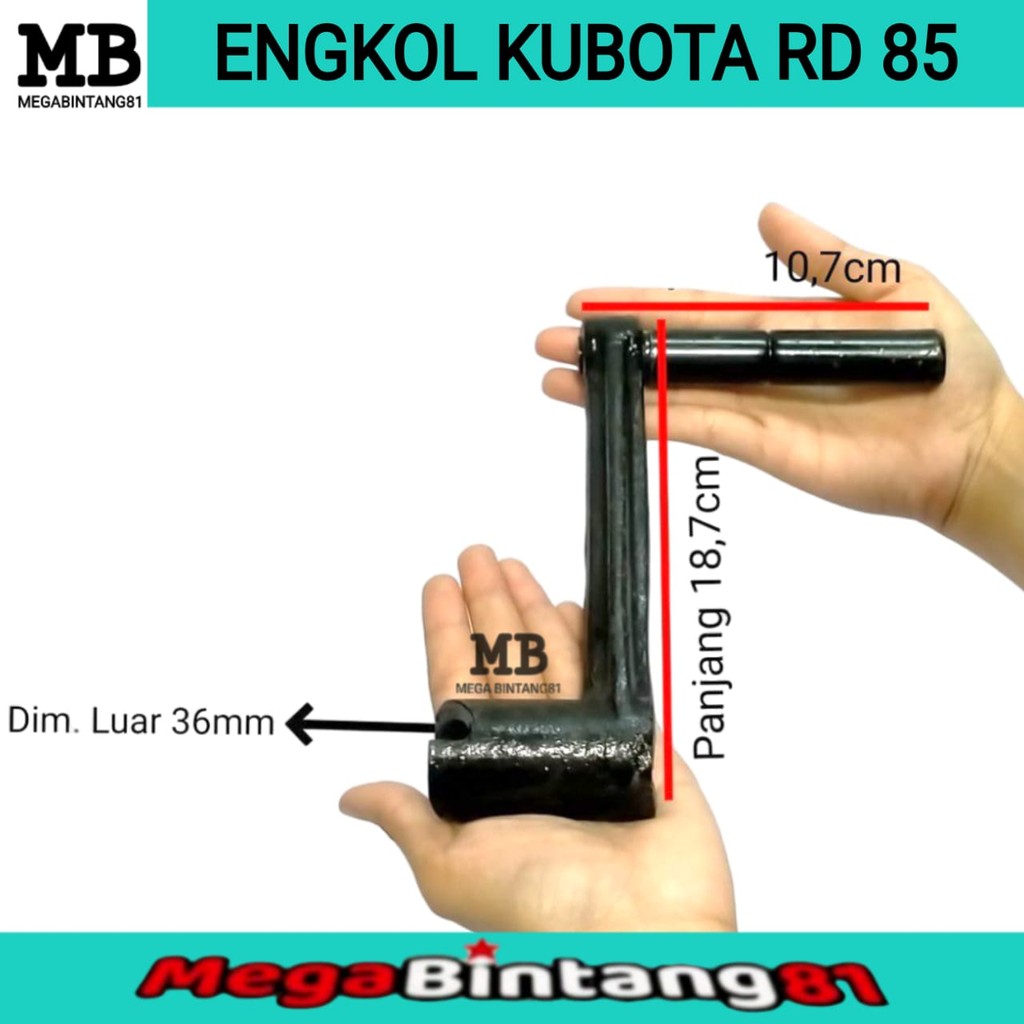 engkol mesin kubota RD85 starting handle diesel kubota RD 85