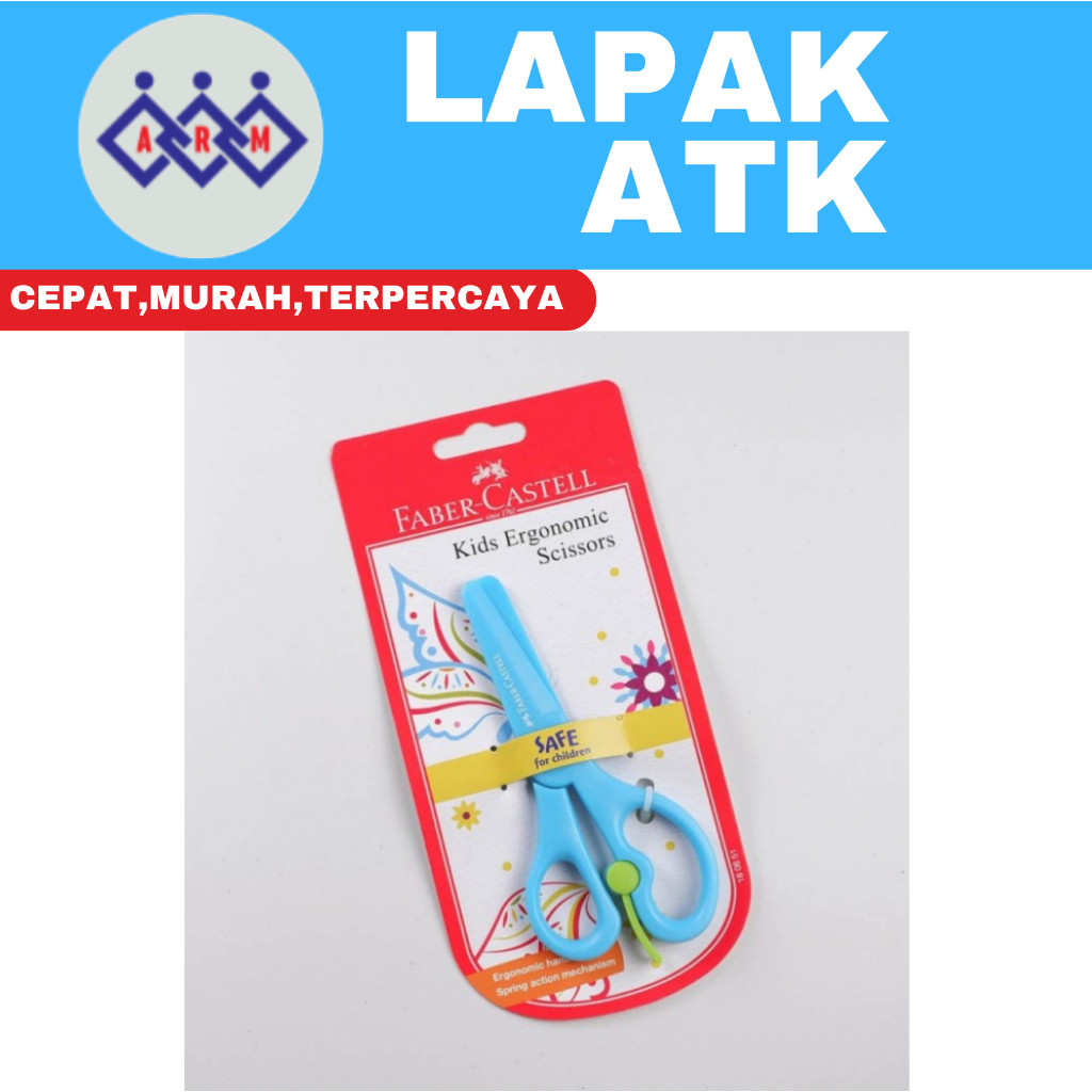 

Gunting Anak Faber Castell Kids Ergonomic Scissors Gunting Kertas Aman ++ Best Seller
