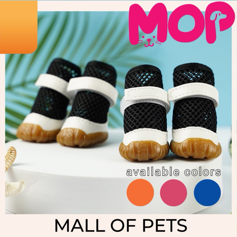 Sepatu Boots Anjing Kucing Waterproof Breathable / Dog Cat Pet Shoes