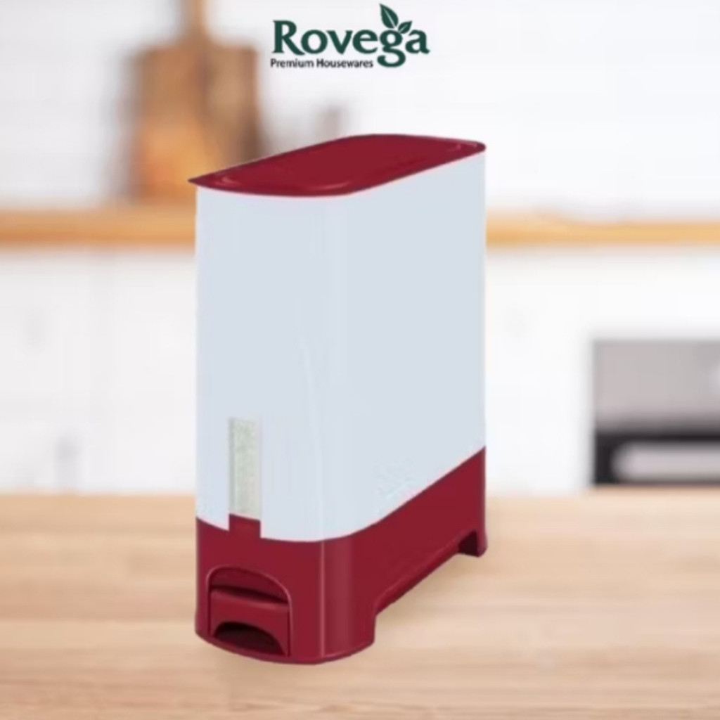 Rovega Rice Wise Dispenser Beras | Rice Box | Tempat Beras 15KG RCB15