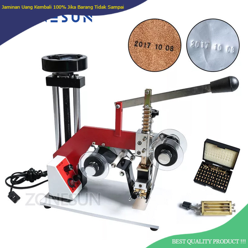 

ZONESUN ZY-RM5-E(2) Color Ribbon Hot Printing Machine Date Code Ribbon Hot Foil Stamping Machine,Batch Number Foil Embossor