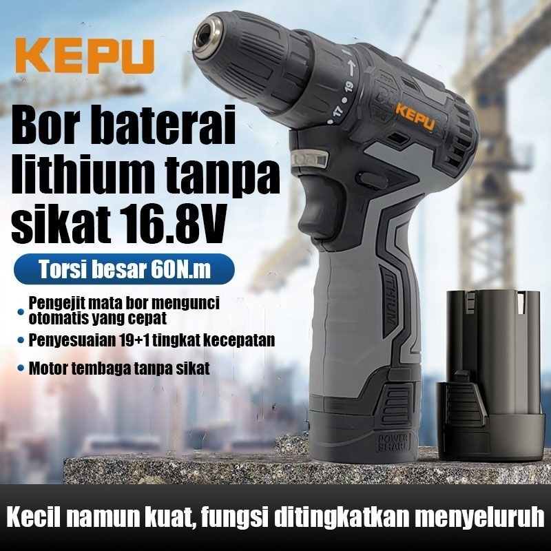 Bor Barerai/Mesin Bor Listrik Tangan Cordless Drill