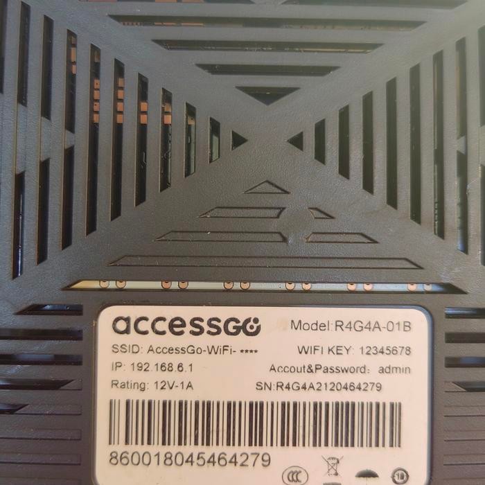 Modem Router Wifi Accessgo R4G4A-01B 4G All operatorNew