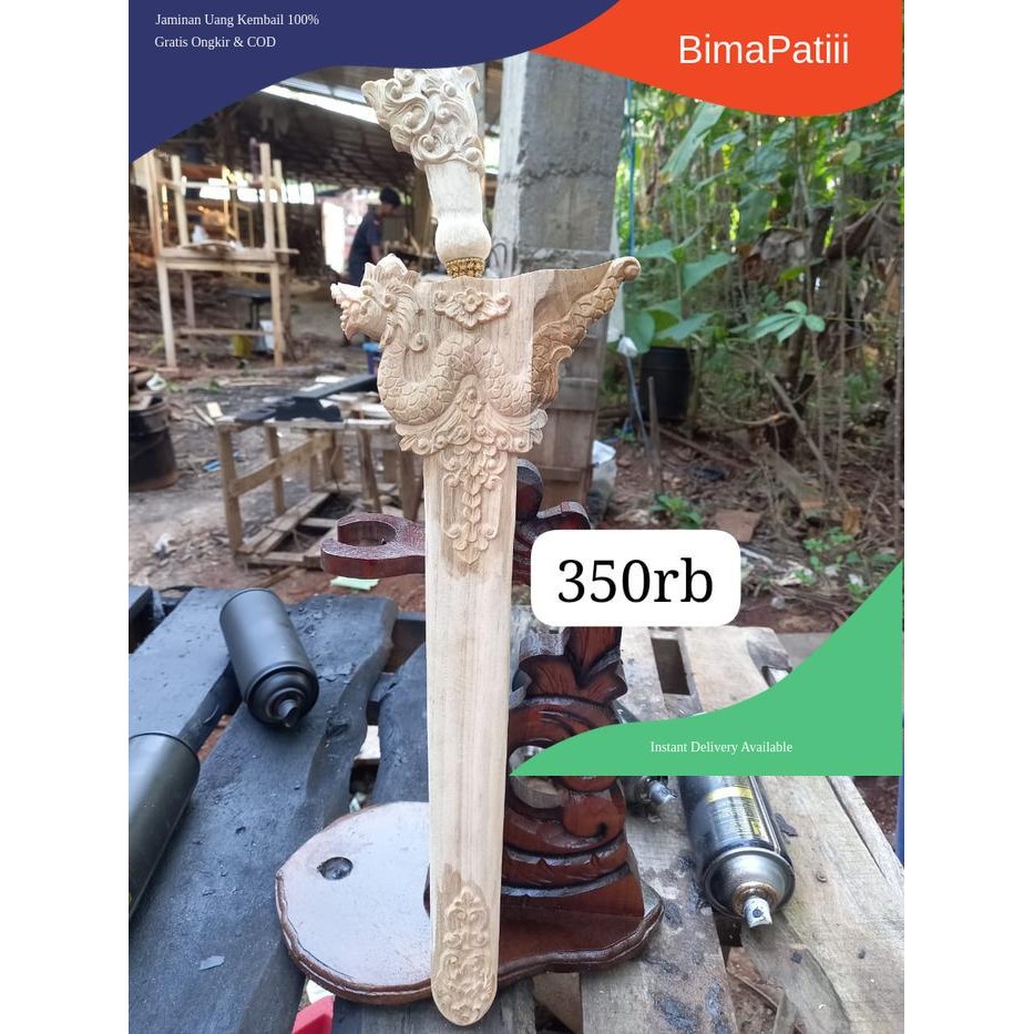 warangka walikat naga termurah dari kayu jati garap alus ukiran naga raja utuh deder mewah ukir ukir