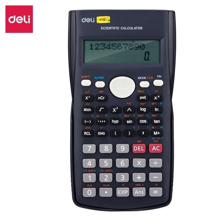 

Deli Scientific Calculator - Kalkulator ilmiah kuliah sekolah [ED82MS] - Hitam