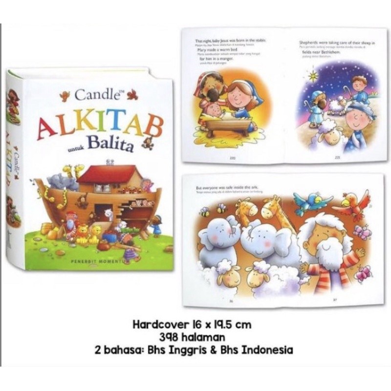 

Ready Stok Candle Alkitab Balita (Bible) Bilingual Indonesia / English - F109