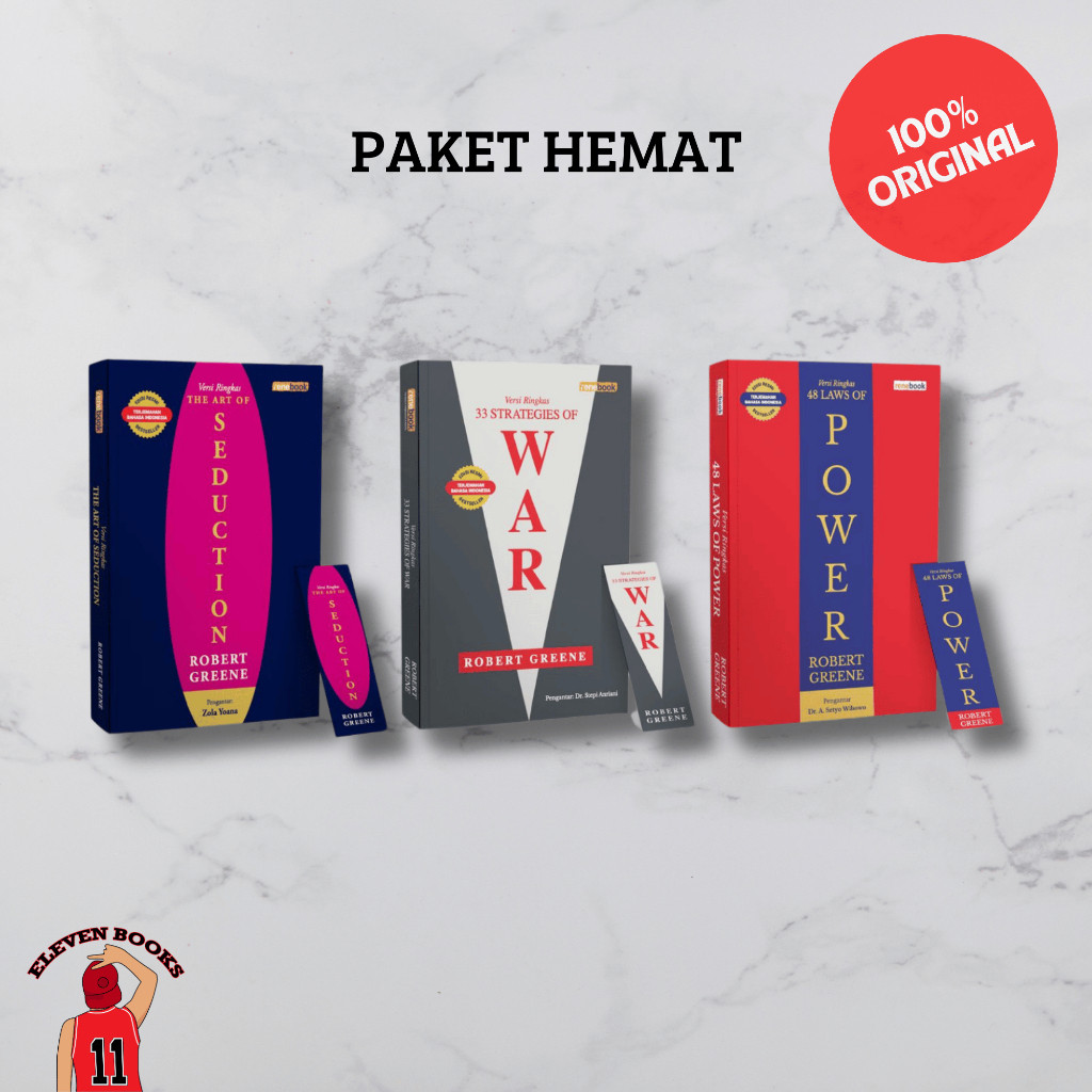 

Paket Hemat Buku Robert Greene Versi Ringkas - 48 Laws, 33 Strategies, dan Seduction (Renebook)