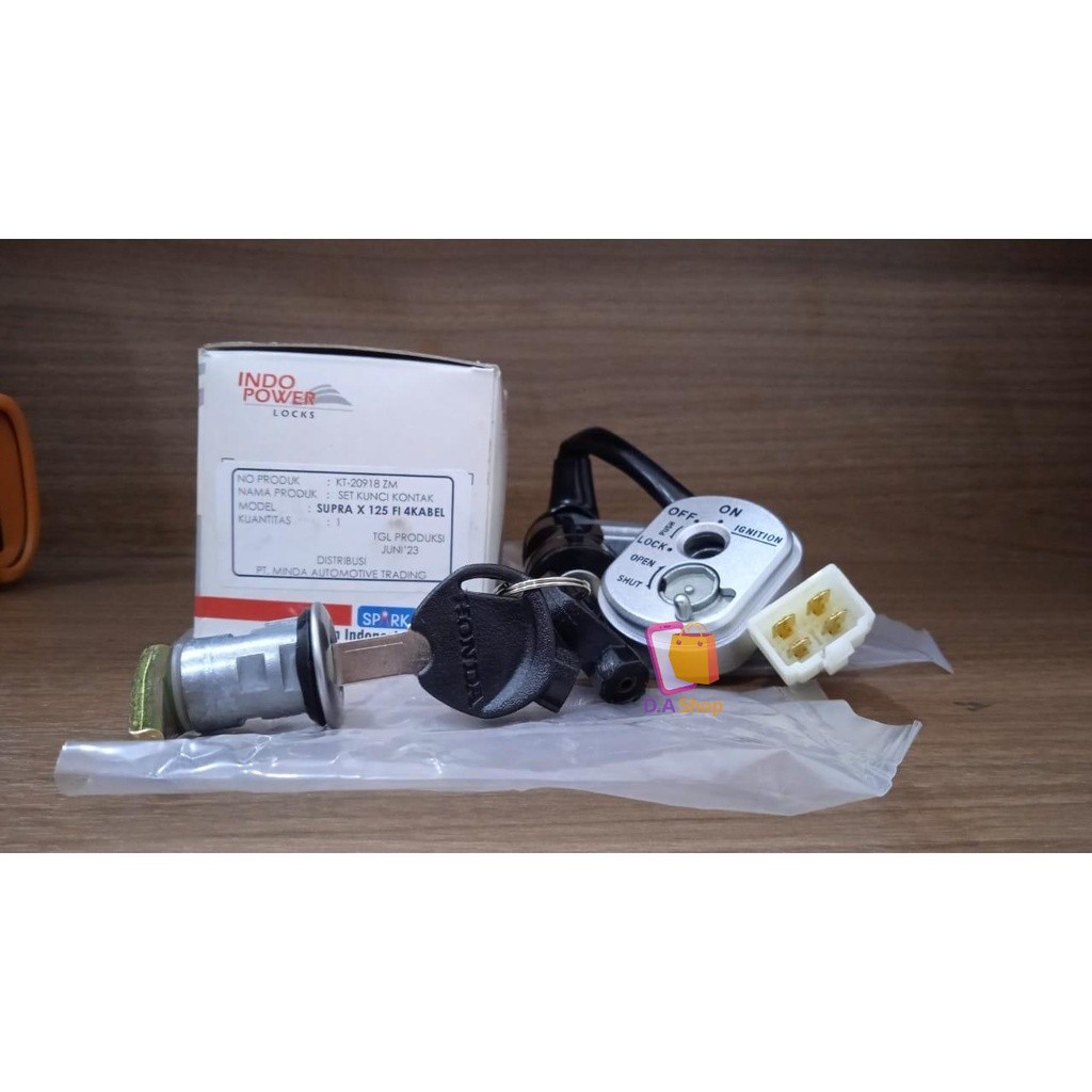 kunci kontak assy honda supra x 125 FI kabel 4 original MINDA