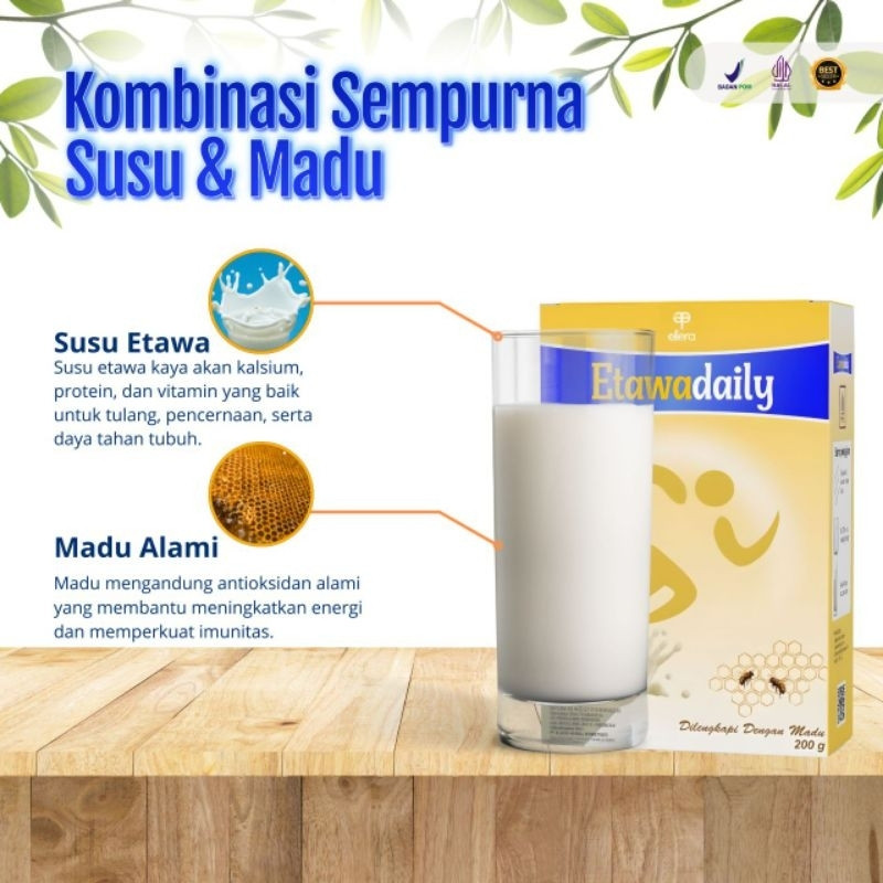 

ETAWADAILY susu kambing etawa untuk kesehatan tulang dan sendi 200gram
