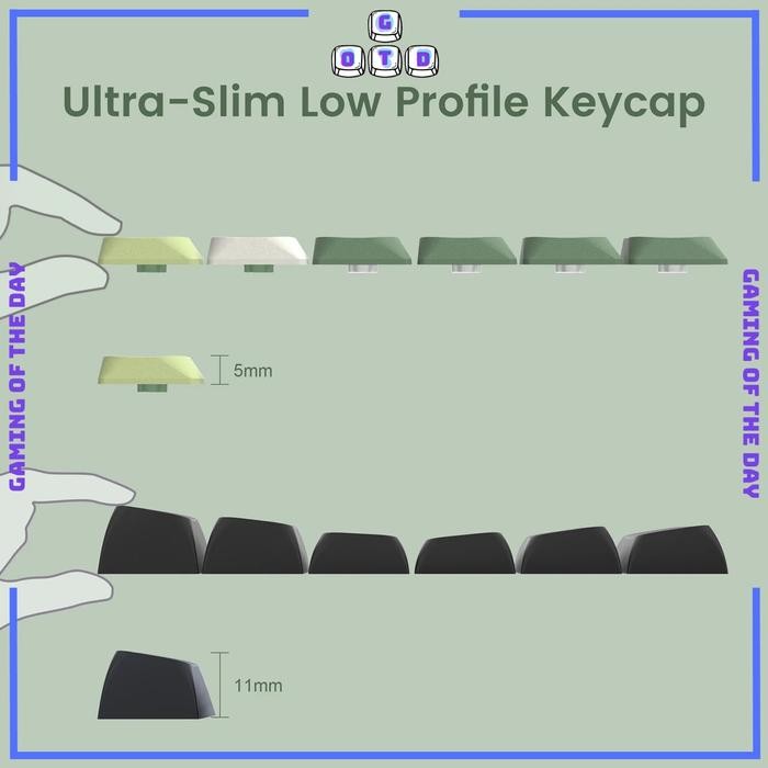 Low Profile Keycaps | Matcha Keycaps | Normcore Keycaps | Skyline Keycaps | MAC OS Keycaps - Normcor