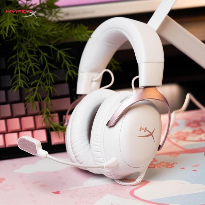 HyperX Cloud III / Cloud 3 White Pink - Gaming Headset - Pink