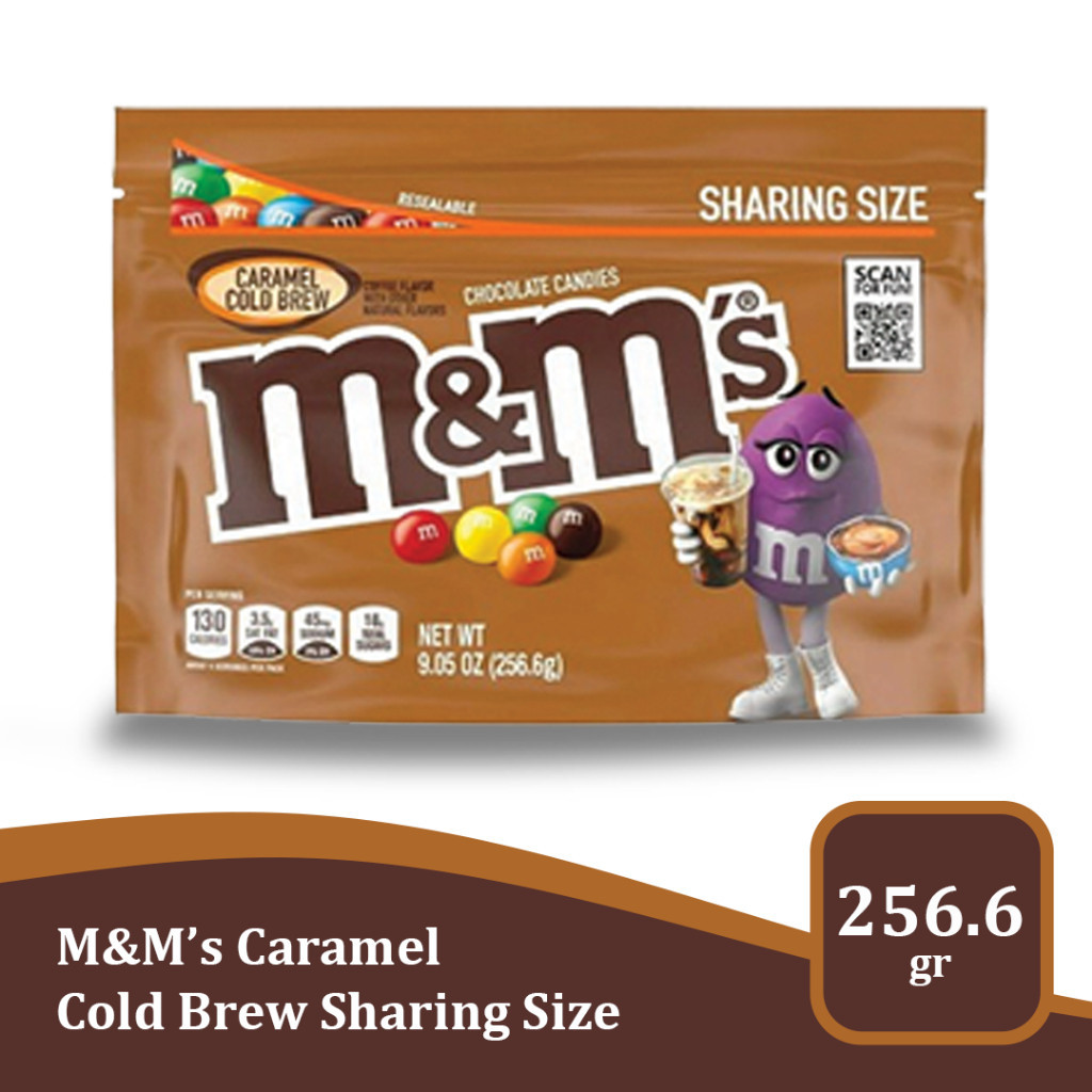 

M&M’s Caramel Cold Brew Sharing Size 256.6gr – Cokelat Rasa Kopi Karamel Import USA