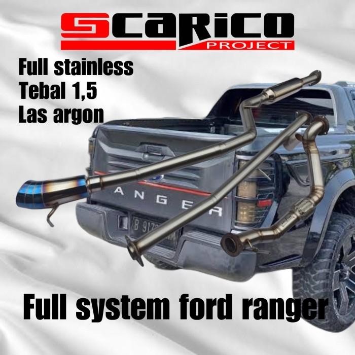 Knalpot Ford Ranger Stainless dan Karbon - Stainless