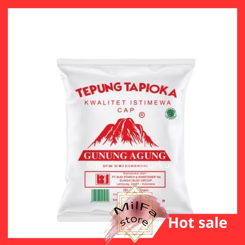 

MF971 TEPUNG TAPIOKA GUNUNG AGUNG 500GR TEPUNG TAPIOKA ROSE BRAND