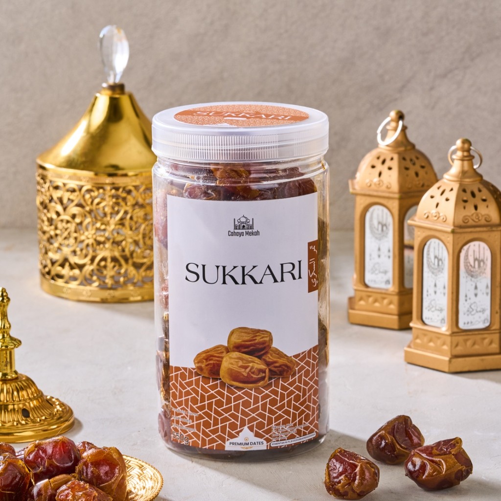 

Cahaya Mekah Kurma Sukari 550gr Toples Premium Original High Quality