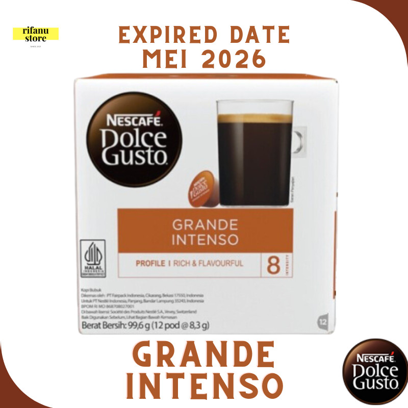 

Nescafe Dolce Gusto Grande Intenso Capsule NDG 1 Box = 12 Kapsul
