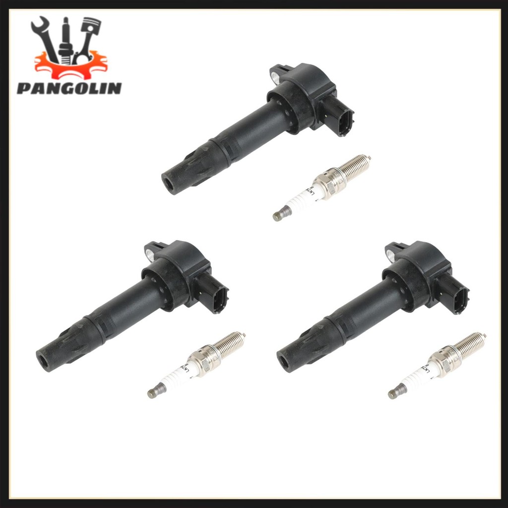 3pcs Ignition Coils+ 3pcs Iridium Spark Plug for 2005-2015 Smart Fortwo 1.0L 0.8L UF681+1989 Ignitio