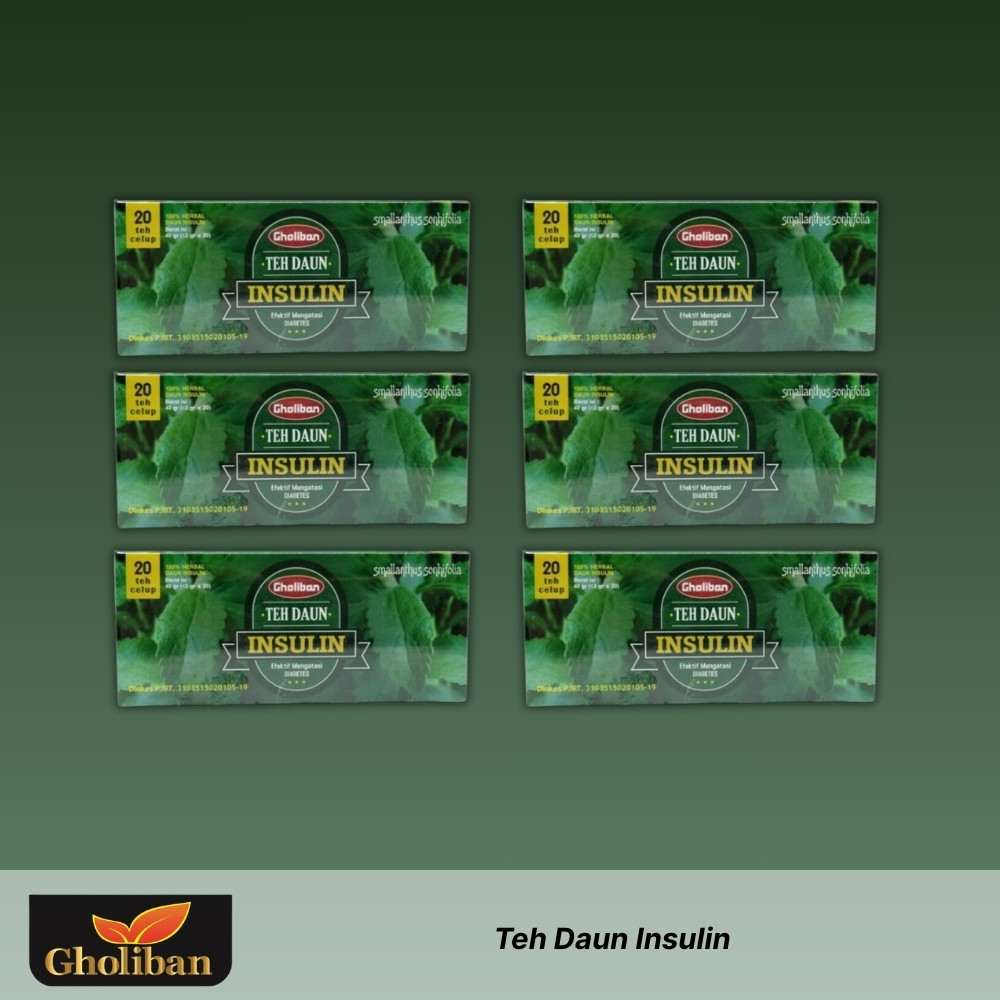 

GHOLIBAN - Teh Daun Insulin - 6 x 40gr
