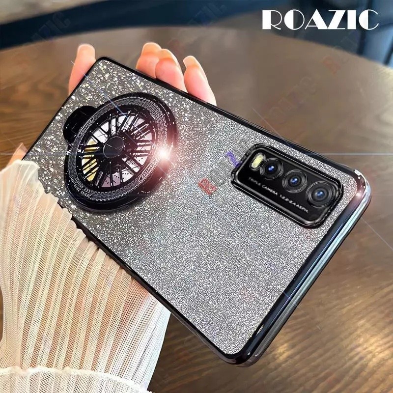 HP Soft Casing Vivo Y20 2021 Case Silikon Untuk Vivo V2043 V2048 Y 20 VivoY20 2021 Casing berkilau B