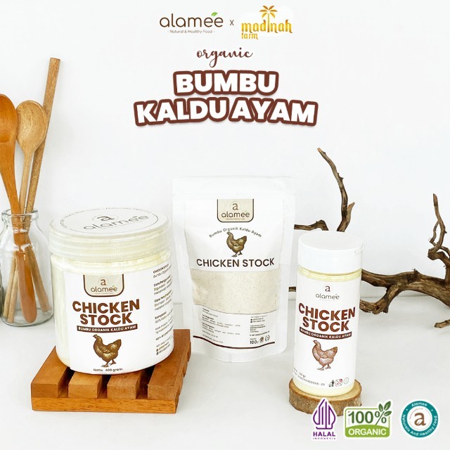 

ALAMEE Kaldu Ayam Bubuk Chicken Stock Powder Seasoning Non MSG Murni Bumbu Spice Seasoning madinah