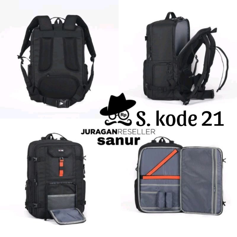 Tas Ransel kamera for DSLR Mirrorless Gimbal mome dominate pro busa tebal bahan corduraCO