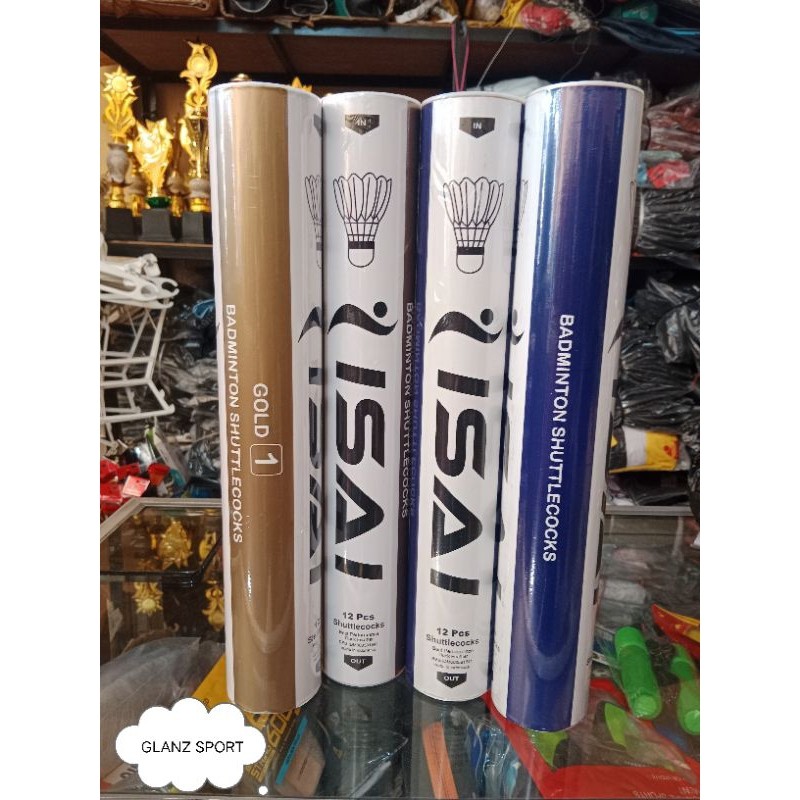 TERLARIS Shuttlecock Badminton ISAI HITAM ISAI BIRU ISAI GOLD Original