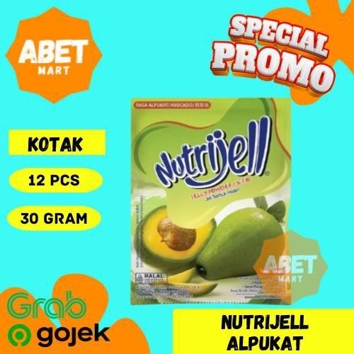 

Nutrijell Alpukat 1 PAK ISI 12 SASET 30Gr - Sachet 30 Gr Gram Nutrijel Nutri Jell Jelly Agar Ager Alpokat Avocado Pak Pcs Dus Hijau Pokat Puding Pudding Kotak Box