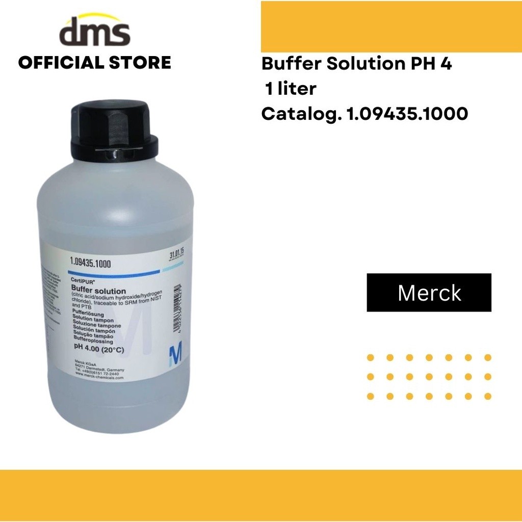 Buffer Solution Ph 4 1liter Merck