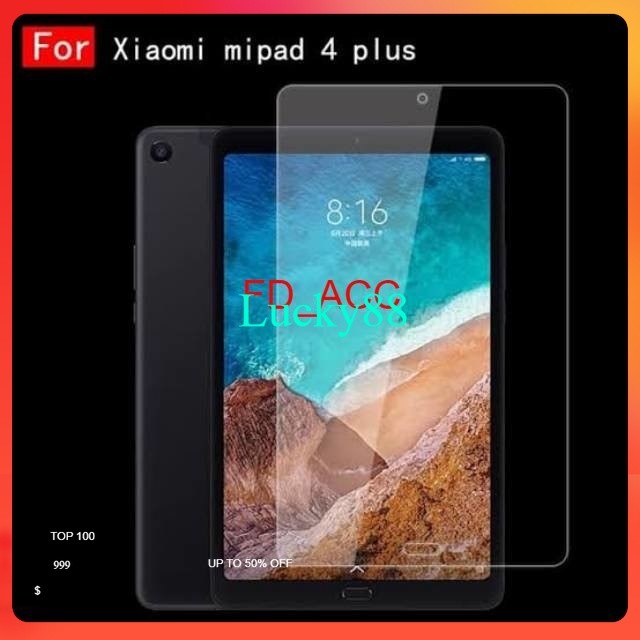 [ Xiaomi Mi Pad 4 Plus ] Tempered Glass Screen Protector Protective Film / ANTI GORES KACA TABLET / 